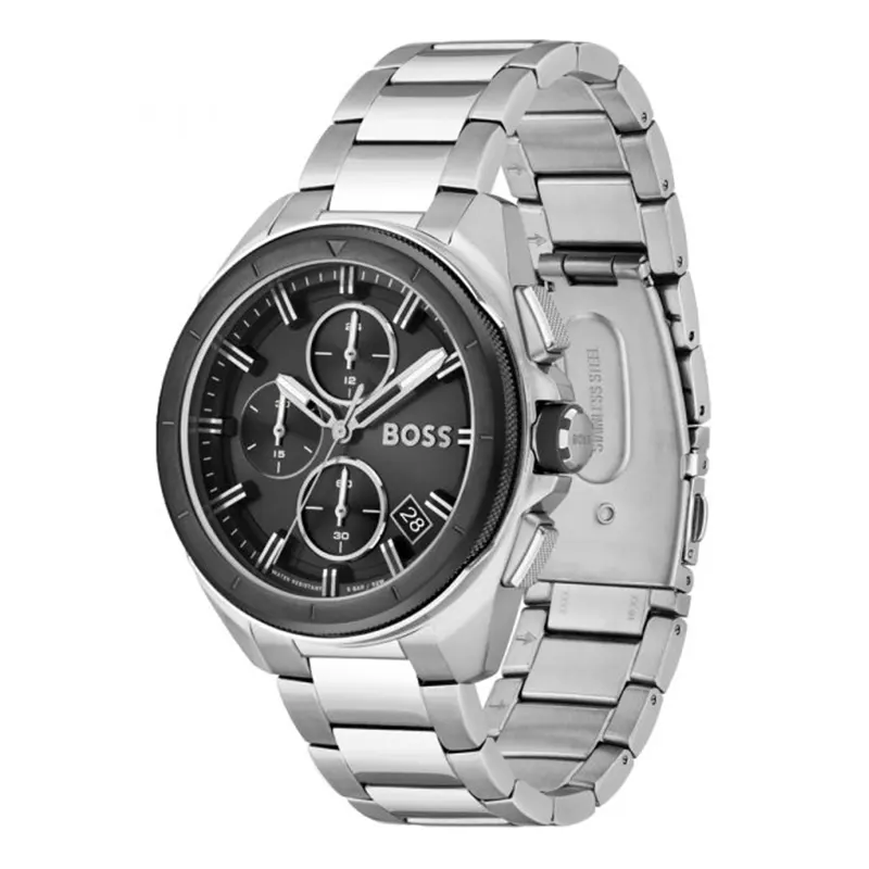 Hugo Boss Volane Chronograph Black Dial Men's Watch- 1513949